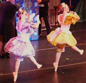 Christine Perkins and daughter Emilia Perkins as dolls, 2013