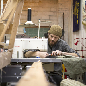 Smith spent time following the process of textile-making with the brand Revive Designs.