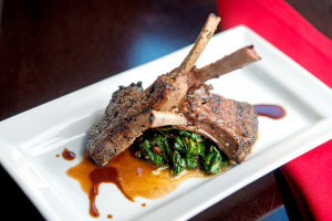 The Lamb Lollipops are an easy-to-share appetizer.