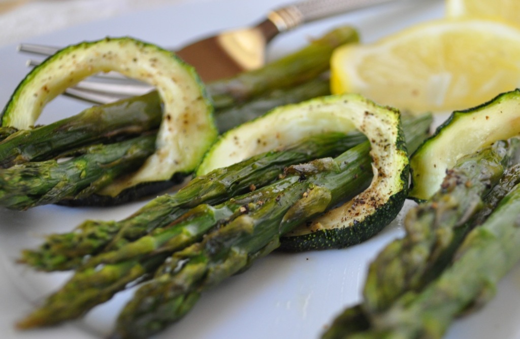 Asparagus with Zucchini Rings