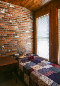 Private donors contributed many furnishings and materials, including patchwork quilts that were sewn by a supporter.