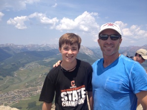 TJ 2 Crested Butte top of Mt. Crested Butte