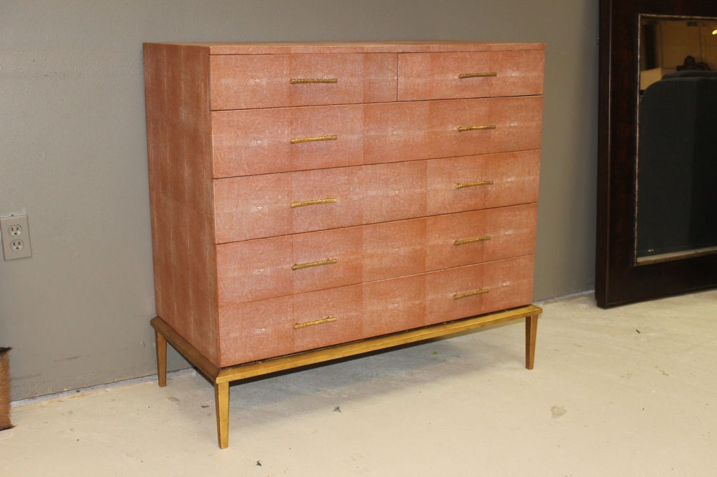 Faux shagreen chest, Regina Andrew, $4,600, Red Door Interiors