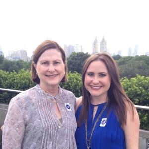 Beth Whitman and Lauren Whitman on the rooftop of the Met in Manhattan