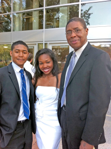 Sylvia Weatherspoon married her high school sweetheart Donald. Their children are Donald Jr., left, and Taylor.