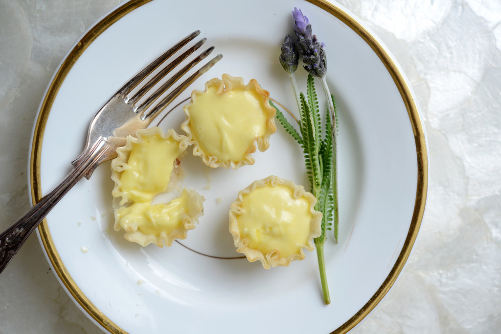 Dining In May 2015 Issue, lavender scented lemon tartlets