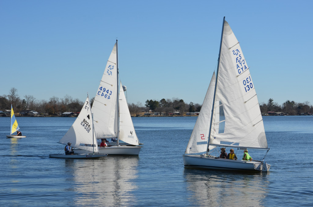 Members of the Pelican Yacht Club offer sailing lessons on False River. Image courtesy of the club