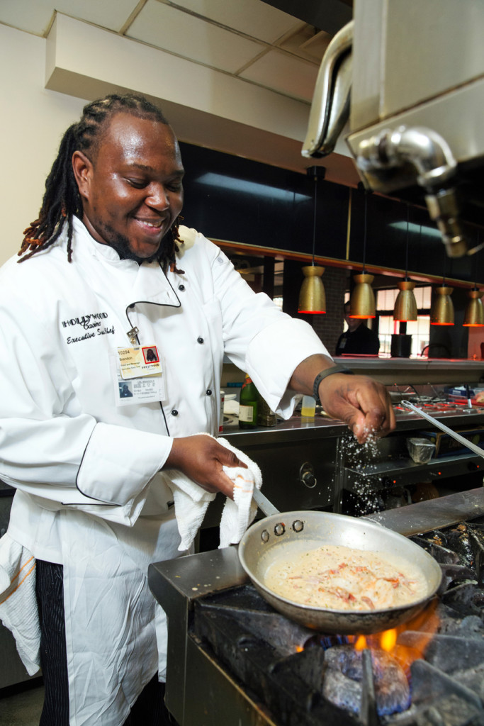 As executive sous chef, Lee worked in the kitchen at Celebrity Grill at Hollywood Casino.