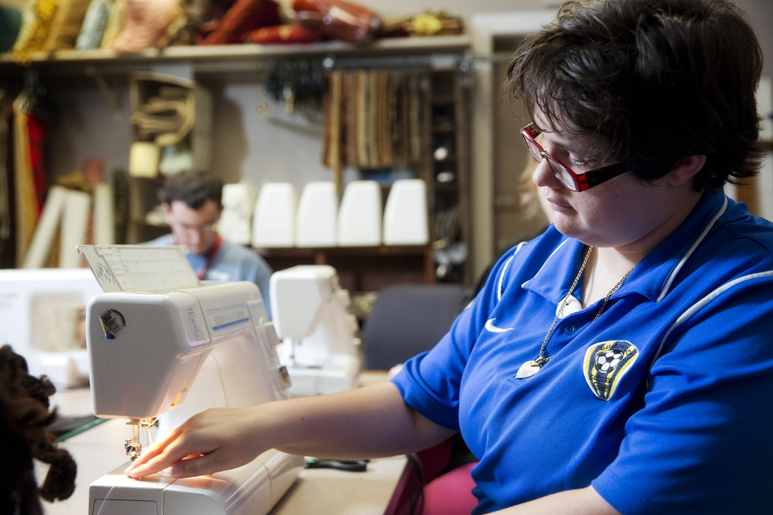 Ally Herndon, the daughter of Roundabout Mercantile owner Jo Monroe, has autism, but the Roundabout has given her a chance to explore creative career opportunities.