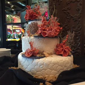 An elaborate cake designed and crafted by Chef Tricia Nash