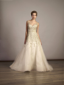 Embroidered illusion tulle ballgown Liancarlo #5886,  I Do Bridal Couture
