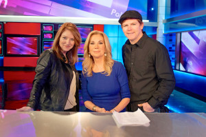 Director Lisa Arnold and Jarred with Kathie Lee Gifford at Fox Studios in New York for Caged No More.