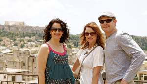 Caged author Molly Venzke, Lisa Arnold and Jarred traveled to Greece for a portion of the shooting of the film adaptation of Venzke’s novel. 