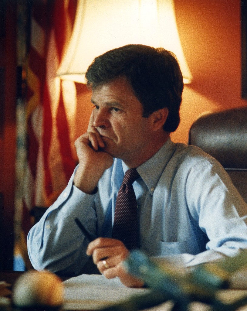 One of Terry’s favorite shots is this picture of former Governor Buddy Roemer in his office.