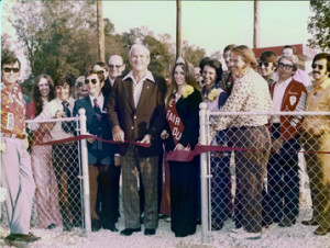In 1973, Mayor Woody Dumas cut the ribbon at the new state fairgrounds on Airline Highway. Photo Courtesy Greater Baton Rouge State Fair.