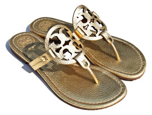 NK Boutique, Tori Burch gold sandal, gameday essentials, inRegister September 2015