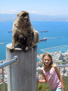 Kathryn at the Rock of Gibraltar