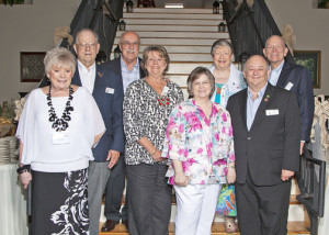 Longtime State Fair volunteers include (from left) Pat & J. H. Martin, Ric & Liz Mac, Vicki Barton, Angie Edwards, Cliff Barton and Greg Edwards.