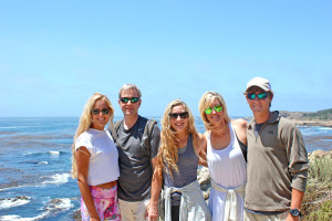 The Saffell family at Point Lobos