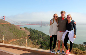 Sarah Beth, Bryan and Anna Claire at the Golden Gate Bridge